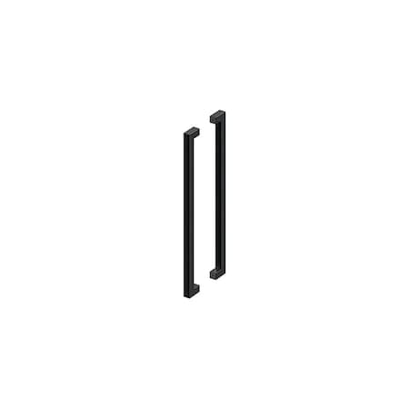 Deltana 36 Back to Back Contemporary Pulls Black Finish SSPBB3615U19